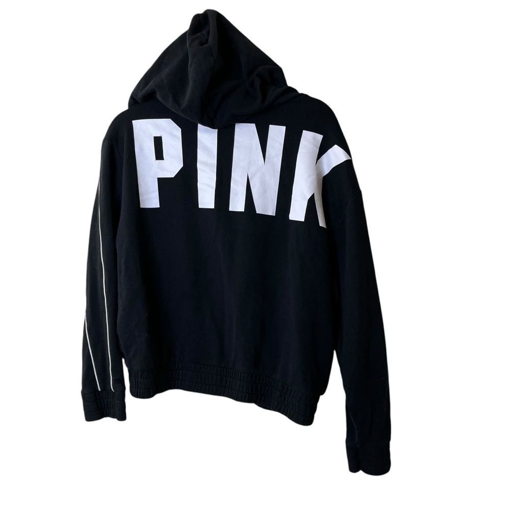 Victoria's Secret Pink Black Hoodie Sz S